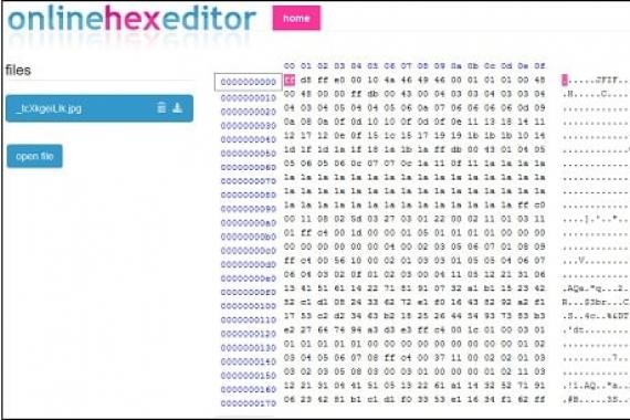 HEX editor online